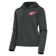 thumbnail image 2 of Women's Antigua  Pewter Detroit Red Wings Contemporary Quarter-Zip Hoodie, 2 of 3