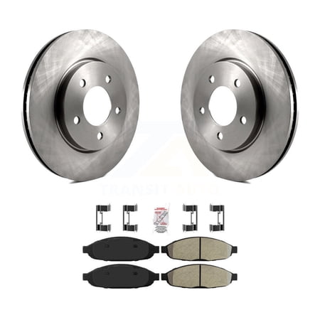 Transit Auto Front Disc Brake Rotors and Semi-Metallic Pads Kit for Car 2004-2008 Chrysler Pacifica K8A-104762