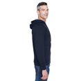 thumbnail image 3 of Adult Rugged Wear Thermal-Lined Full-Zip Fleece Hooded Sweatshirt - NAVY/ HTHR GRY - L, 3 of 3