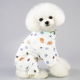 thumbnail image 4 of Pijamas cálidos para perros pequeños, ropa para perros y gatos, mono para cachorros, abrigo para perros, chihuahuas, pomerania, ropa estampada, camisa, 4 of 5