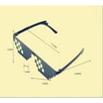 thumbnail image 2 of 10 Pack Party Sunglasses 8 Bit Pixelated Mosaic Gamer Photo Props Glasses for Adults Teens, 2 of 7