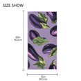 thumbnail image 3 of Playful Eggplant Design Face Towel Absorbent Hand Towels Bath Sport Gym, 3 of 5