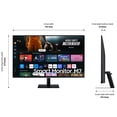 thumbnail image 6 of Samsung LS32DM702U 32" Smart Monitor M7 (M70D) 4K UHD with Streaming TV, Speakers and USB-C Bundle with Tech Smart USA Elite Suite 18 Standard Editing Software Bundle + 2 Year CPS Enhanced Protection, 6 of 11