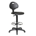 thumbnail image 1 of Work Smart – Fauteuil de dessinateur, noir, 1 of 3