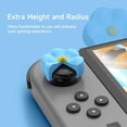thumbnail image 2 of Nintendo Switch thumb grip caps, cute joystick covers with 3D pattern, soft silicone, 4-piece kit for Switch/OLED/Lite, flower, 2 of 5