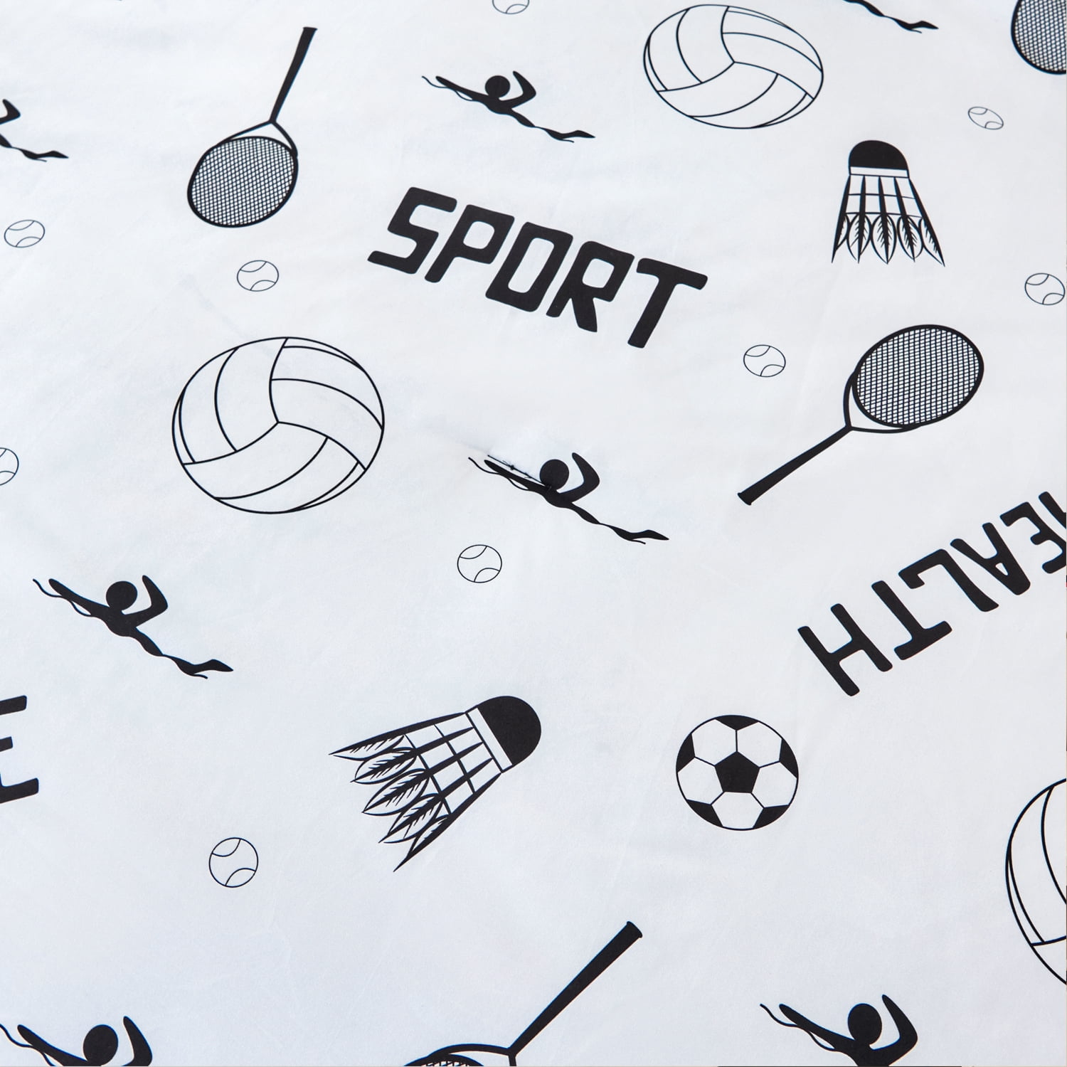 URBONUR Sports Kids Comforter Sets Twin Basketball Baseball Bedding Set for Boys 3Pcs Football Bed Sets Soft Microfiber Bedding Comforter Sets