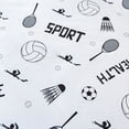 thumbnail image 2 of URBONUR Sports Kids Comforter Sets Twin Basketball Baseball Bedding Set for Boys 3Pcs Football Bed Sets Soft Microfiber Bedding Comforter Sets, 2 of 7