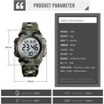 thumbnail image 4 of Reloj Digital para niños deportes al aire libre 50M relojes electrónicos impermeables despertador 12/24H cronómetro calendario reloj de pulsera para niño y niña Excelente Rendimiento, 4 of 5