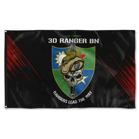 Cayyon 3rd Ranger Battalion Snake Eaters Flag 3x5Feet Military Banner with 2 Brass Grommets