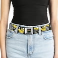 thumbnail image 5 of Nickelodeon Belt, Seatbelt Buckle Belt, Teenage Mutant Ninja Turtles Shredder Pose and Icons Grays, 30 to 44 Inches, 5 of 9