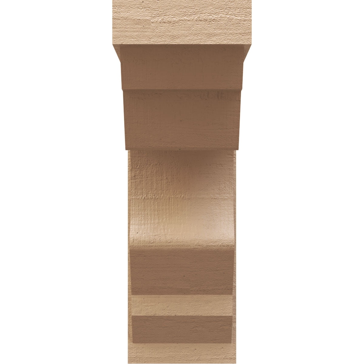 11"W x 22"D x 33"H Classic Sheridan Rough Cedar Woodgrain TimberThane Corbel, Primed Tan