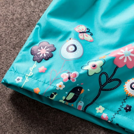 

Cathalem Kid Long Coat Girl Kids Coat Winter Jacket Girls Hooded Flower Prints Toddler Outwear Toddler Fall Jackets Girls Coat Sky Blue 12-18 Months