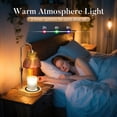thumbnail image 3 of MQ Flower Candle Warmer Lamp with Timer, Dimmable Candle Lamp Warmer, Christmas Birthday Gift for Women Mom, House Warming for New Home Decor, Lotus Wax Melt Warmer for Jar Candles, 3 of 9