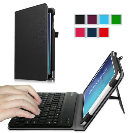 For Samsung Galaxy Tab E 9.6 Tablet Case, Fintie PU Leather Folio Cover W/ Removable Bluetooth Keyboard