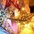 thumbnail image 6 of Daxin LED Lights Hollow-out Glittered Gold Star Christmas Tree Topper Tree-top Star Classic Xmas Decoration, 6 of 13