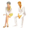 thumbnail image 3 of 1/64 Figures Peintes Résine Minuscules Jouets Modèle de Personnage Résine Blanc, 3 of 9