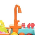 thumbnail image 5 of Sink Toy Sink Dishwashing Children's Simulation Electric Kitchen Toys - Green, 5 of 5
