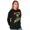 thumbnail image 4 of Betty Boop Zombie Halloween Treat Women's Long Sleeve T Shirt Brisco Brands S, 4 of 6
