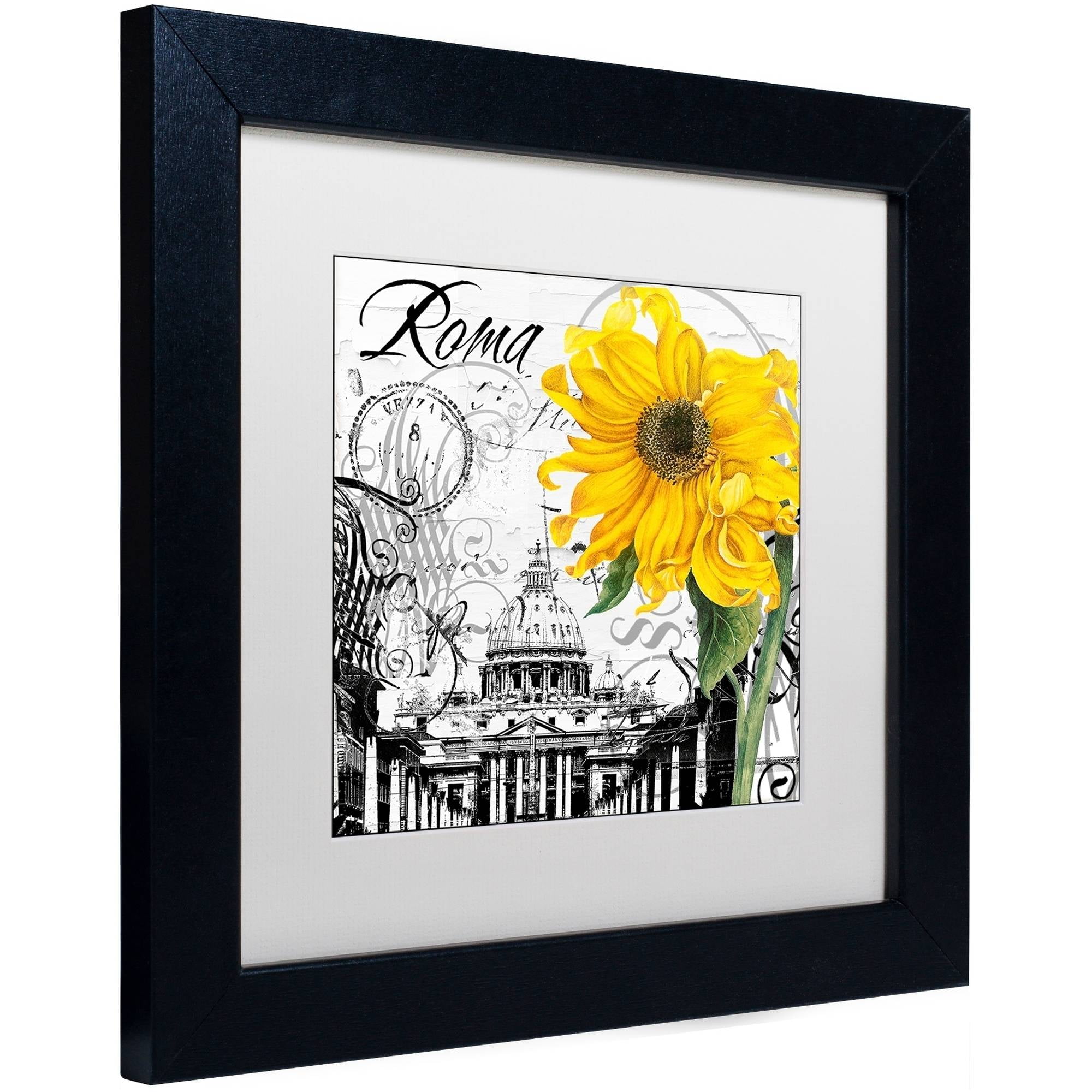 Trademark Fine Art "Italia II" Canvas Art by Color Bakery White Matte, Black Frame