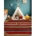 thumbnail image 5 of Unique Loom Fars Collection Area Rug - Monterey (12' 2" Round Multi/Rust Red), 5 of 7