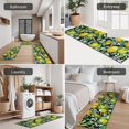 thumbnail image 5 of Yellow Lemon Flowers Black Pattern Kitchen Rugs Sets Of 3,Kitchen Runner Rugs Non Skid Washable,Decorative Kitchen Floor Mats for Kitchen,Sink,Laundry,17"x30"+ 17"x47" + 17"x59", 5 of 6