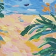 thumbnail image 4 of Yayeee Shower Curtain with Hooks 72"x72" Waterproof Fabric Bathroom Hanging Decor, Blue Seaside, 4 of 5