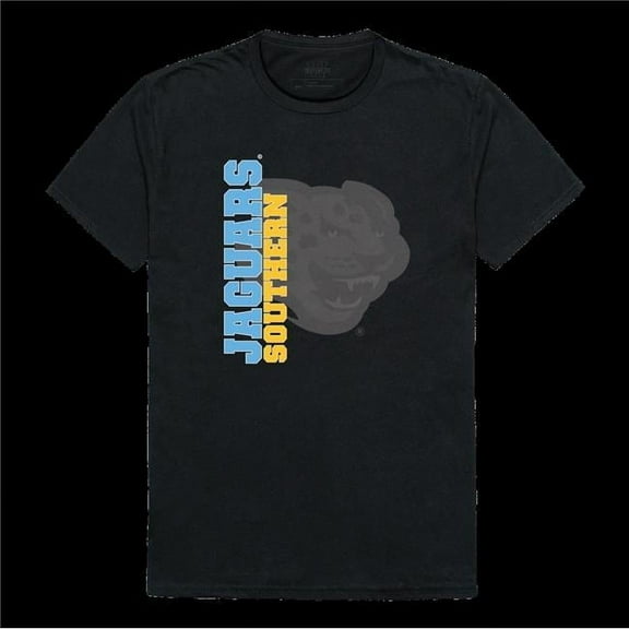 W Republic 515-235-BLK-03 Southern University Jaguars Ghost College T-Shirt, Black - Large