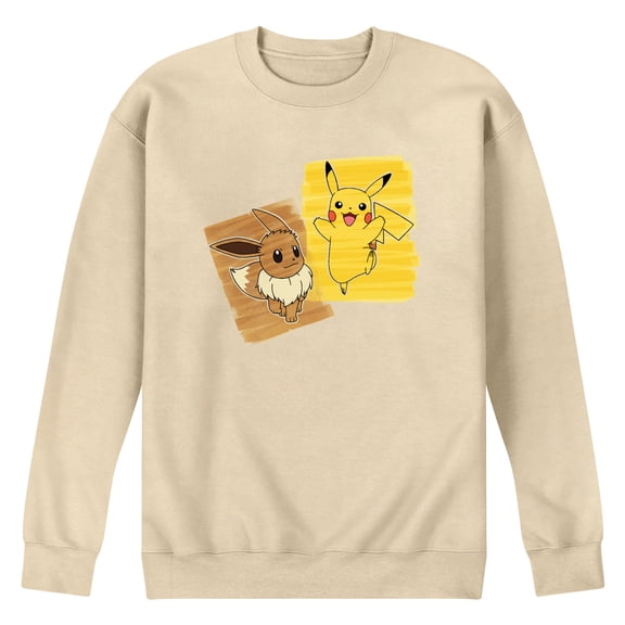 Pokémon - Pika Eevee Marker Men's Graphic Fleece Sweatshirt