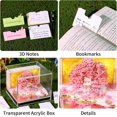 thumbnail image 4 of 3D Calendar 2026 with LED and Switch, Christmas Tree Time Piece Calendar Tear-Away Paper Art Notepad Creative 3D Memo Artsy Pad Calendars for Record Planner Bookmark Gift Decorative Decor (No battery, 4 of 16