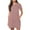 Khaki, variant on Women's Summer Casual Short Sleeve Dressy Dresses Empire Waist Knee Length Dress with Pockets,Pink ,Size XXL