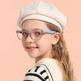 thumbnail image 4 of 3 Pack kids Blue Light Blocking Glasses For Girls And Boys Computer Blue Light Blocking Glasses For Age 3-9 (Black + Dark blue + Light blue), 4 of 15