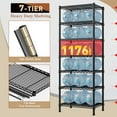 thumbnail image 4 of Exenoray Étagère de Rangement Robuste à 7 Niveaux, Étagère en Treillis Métallique, Réglable et Divisée en 2 Unités, 18 Pouces L x 18 Pouces P x 71 Pouces H, Capacité de 930 Lb, Noir, 4 of 6