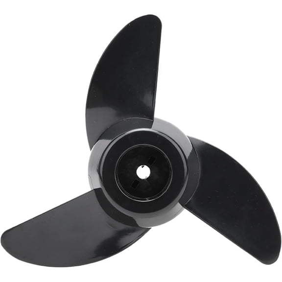 FENGPropeller Trolling Motor Propeller Black 3-Blade Plastic Electric Outboard Motor Accessory