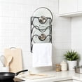 thumbnail image 5 of 1PCS Pot Lid Organizer Rack for Cabinet Door,3-Tier Pot Lids Holder,No Drilling Adhesive Wall/Door Mounted Rustproof Pot and Pan Cover for Kitchen Storage,Classic Black, 5 of 6