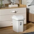 CXALSSY Smudge Resistant Large Trash Can Kitchen with Lid, Simple Human