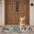 thumbnail image 4 of Gray Gold Hexagon Marble Pattern Door Rugs,Washable Non Slip Door Mats Indoor,Decorative Door Mats,Entry Mat Indoor for Entrance,Bedroom,Kitchen,Bathroom,16"x47", 4 of 6