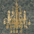 thumbnail image 2 of Goldberger, Jennifer 12x12 White Modern Wood Framed Museum Art Print Titled - Gilt Chandelier I, 2 of 4