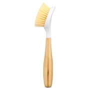 Full Circle Be Good White Bamboo/Plastic Dish Brush