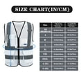 thumbnail image 2 of 21 colour High visibility viz vest hi vis viz reflective safety vests for men, 2 of 4