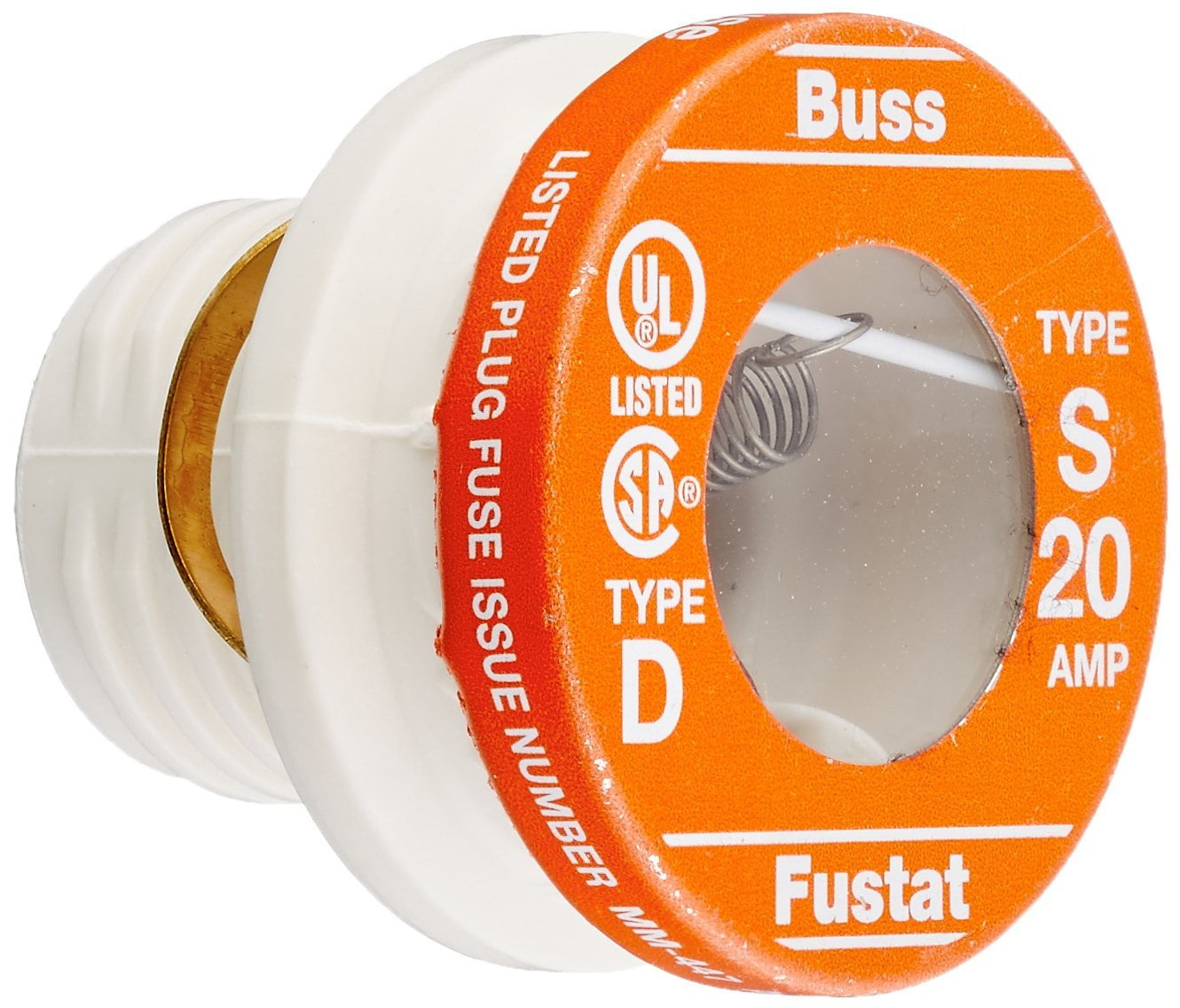 Bussmann BP/S20 20 Amp Type S TimeDelay DualElement Plug Fuse
