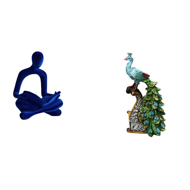 Escultura De Figura Humana De Pensador Abstracto Y Elegante Colección De Estatuas De Animales De Pavo Real Para Oficina, Bar, Boda, Dormitorio, Sala De Estar, Estantería, Decoración Del