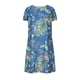 thumbnail image 5 of Vestido Puntoco estampado de manga corta con cuello redondo y Bolsillos para mujer Azul XXXL, 5 of 7