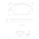 thumbnail image 2 of BALATAS CERAMICAS IBIZA 2004 al 2009 SEAT 1.6L L4 Delanteras BREMBO ., 2 of 5