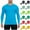 Blue, variant on Men's Compression Shirt Long Sleeve Athletic Workout T-Shirts Top Active Sport Baselayer Undershirt Gear Shirt 2025