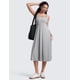 thumbnail image 3 of Vestido CRZ YOGA Cloudweight con escote cuadrado midi gris plateado M, 3 of 6