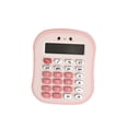 thumbnail image 2 of Calculadora pequeña con forma de pan, bonita, robusta, básica, portátil, de 12 dígitos, ideal para el hogar, la escuela primaria, la oficina, los Rosa, 2 of 8