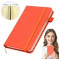 thumbnail image 2 of 100 Page Composition Notebook,Pocket Small Notebook Journals,Journal With Pen Holder,Hardcover College Ruled Lined Journals,Mini Cute Memo Notepad,A6 Notebook,Travel Journal Cover,3.5 x 5.5 In, 2 of 6