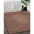 thumbnail image 3 of Ahgly Company Tapis d'Intérieur Lavable à la Machine, Carré, Transitionnel, Cuivre Rouge Rose, Tapis de Zone, 5 Pieds Carré, 3 of 7