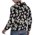 thumbnail image 6 of Naloa Daisies Flowers Men's Casual Hooded Collar Drawstring Hoodies Pullover Sweatshirts Casual Long Sleeve Shirts-Small, 6 of 7