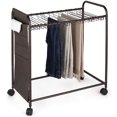 thumbnail image 2 of Jeans/Trousers/Skirt Rolling Trolley, Oxford Cloth Side Pockets-wardrobe Organizer-12 Hangers, 2 of 3
